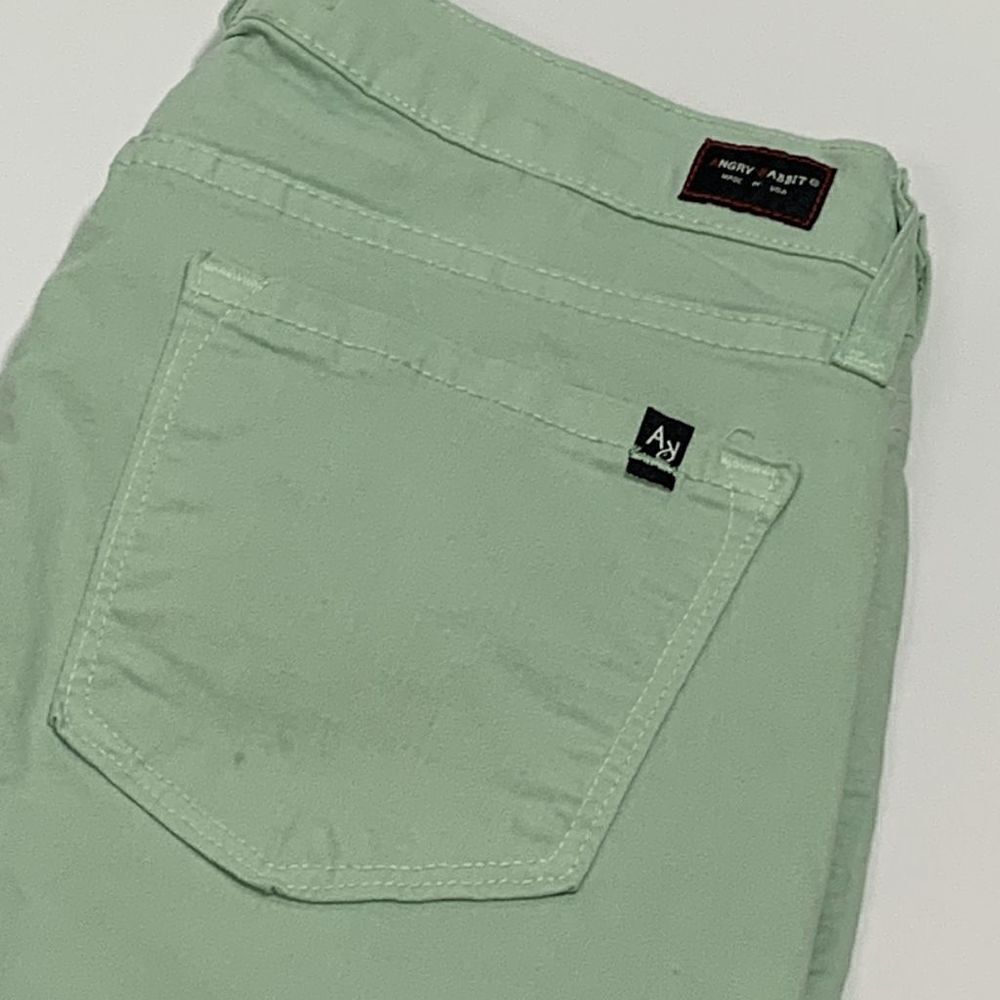 Angry Rabbit Skinny Green Denim Jean - Picture 5 of 8